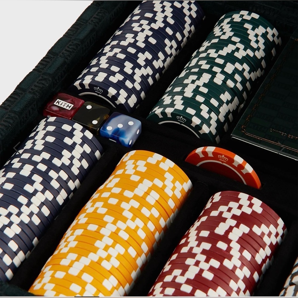 Luxury Kith Kithmas Monogram Debossed Suede Poker Set! ***NEW*** - Picture 4 of 12